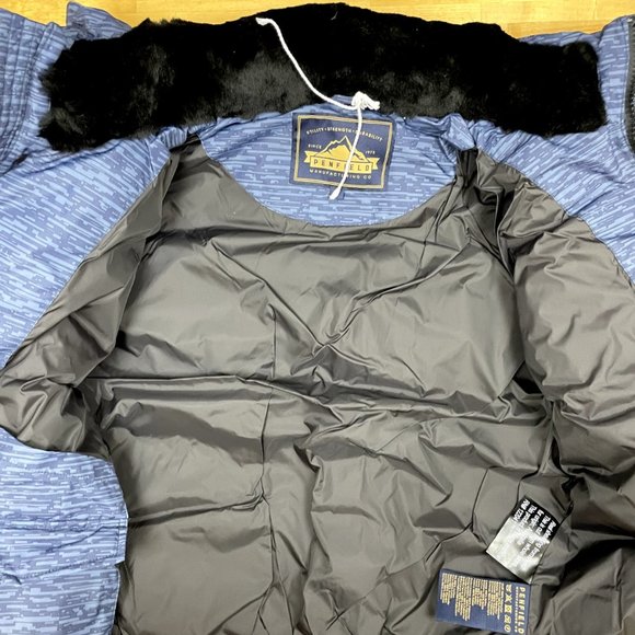 Penfield Staple Hanford Down Detachable Hood Bomber Jacket Digicamo '15 Blue NEW - Picture 3 of 13